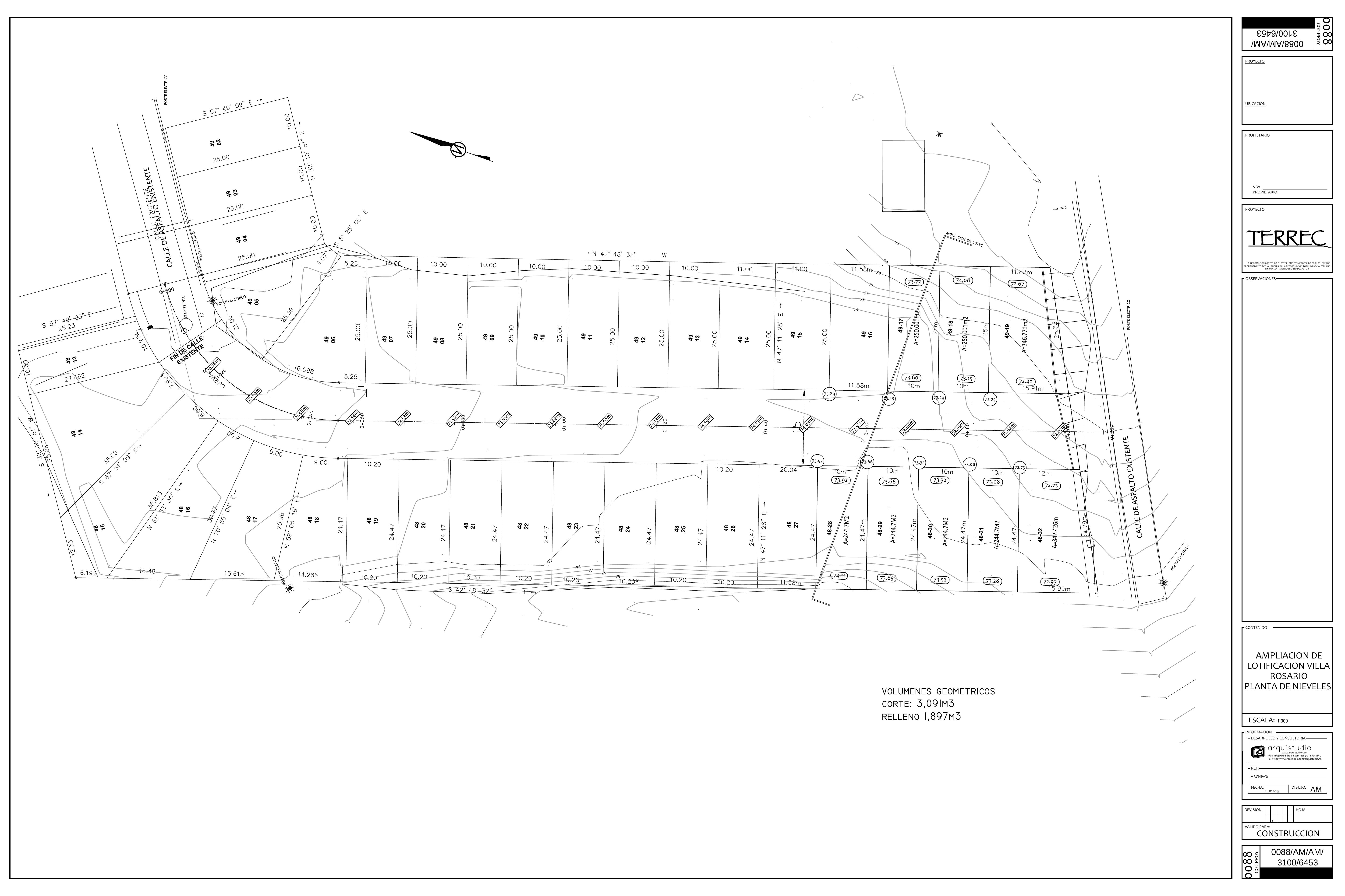 Levels and grading plan
